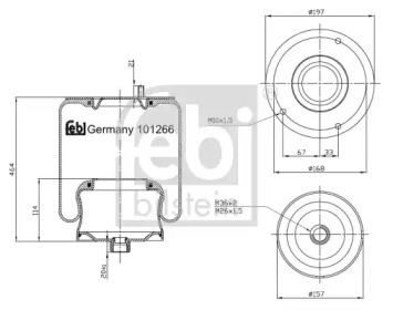 BURDUF SUSPENSIE PNEUMATICA DB VARIO 96-