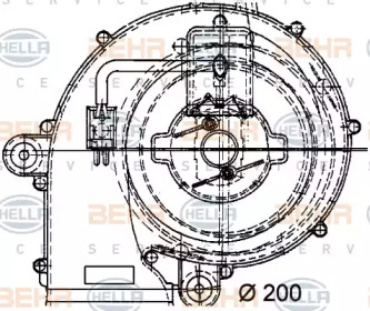 Ventilator răcire motor