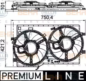 Ventilator răcire motor