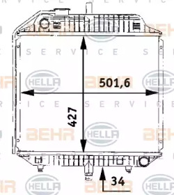 Radiator apă răcire motor