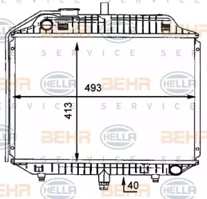 Radiator apă răcire motor