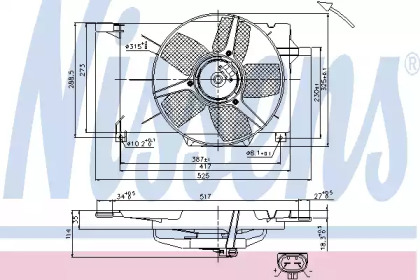 Ventilator răcire motor