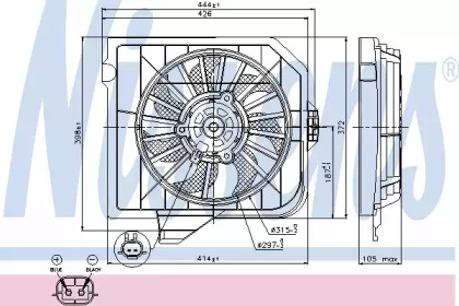 Ventilator răcire motor