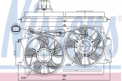 Ventilator răcire motor