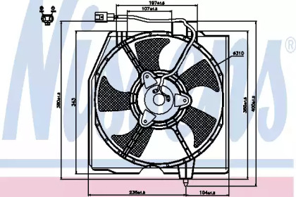 Ventilator răcire motor