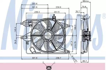 Ventilator răcire motor