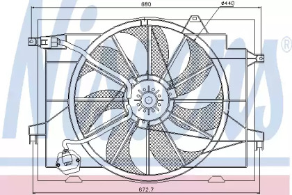 Ventilator răcire motor