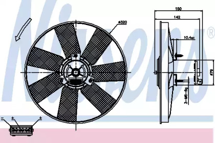 Ventilator răcire motor