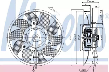 Ventilator răcire motor