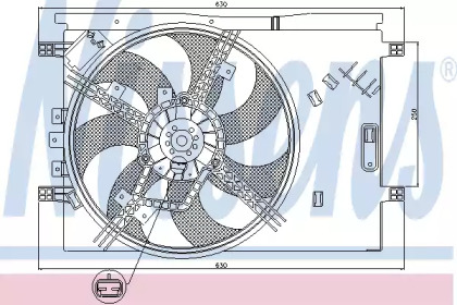 Ventilator răcire motor