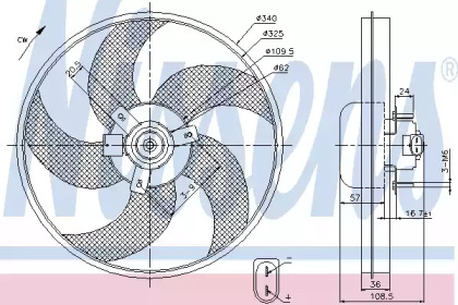 Ventilator răcire motor