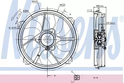 Ventilator răcire motor