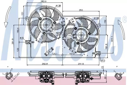 Ventilator răcire motor