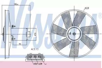 Ventilator răcire motor