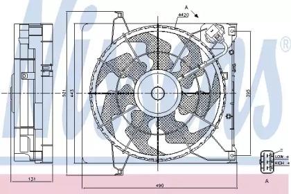 VENTILATOR, RADIATOR HYUNDAI I30 (07-), KIA CEE'D (07-)