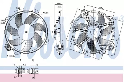 Ventilator răcire motor