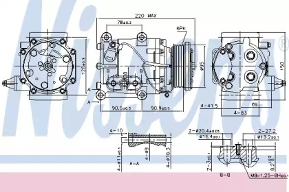 COMPRESOR CLIMATIZARE FORD COUGAR (MC) (98-), FORD MONDEO II (GD) (96-)