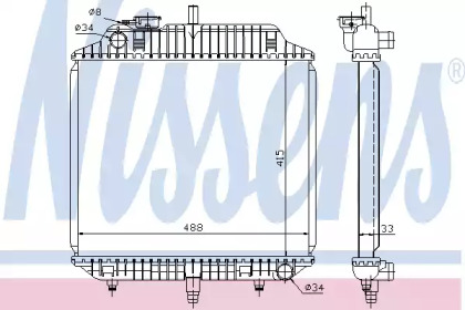 Radiator apă răcire motor