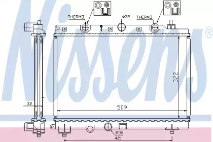 Radiator apă răcire motor