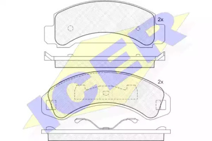 Set plăcuțe frână, frână pe disc