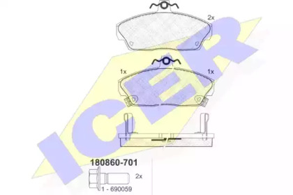 Set plăcuțe frână, frână pe disc