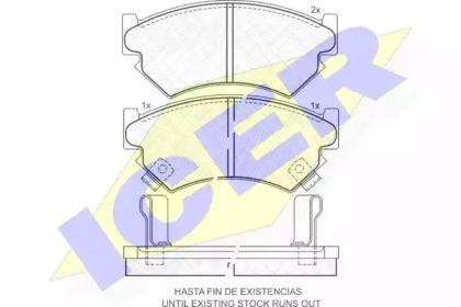 Set plăcuțe frână, frână pe disc