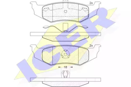 Set plăcuțe frână, frână pe disc