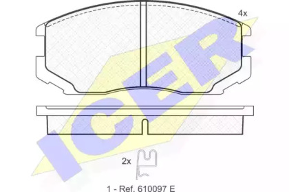 Set plăcuțe frână, frână pe disc