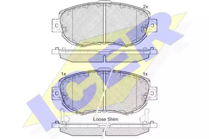 Set plăcuțe frână, frână pe disc