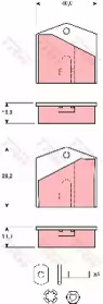 Set placute de frână, disc de frână de parcare