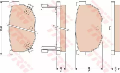 Set plăcuțe frână, frână pe disc