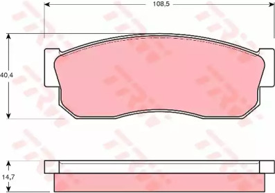 Set plăcuțe frână, frână pe disc