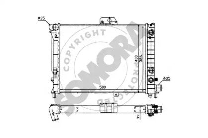 Radiator apă răcire motor