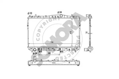 Radiator apă răcire motor