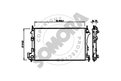 Radiator apă răcire motor