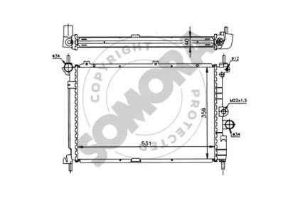 Radiator apă răcire motor