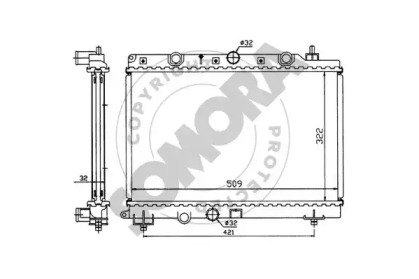 Radiator apă răcire motor