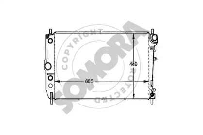 Radiator apă răcire motor