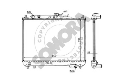 Radiator apă răcire motor