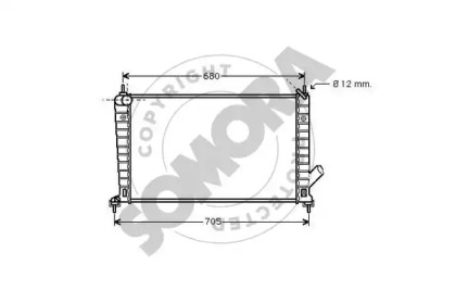 Radiator apă răcire motor