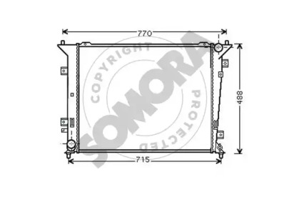 Radiator apă răcire motor