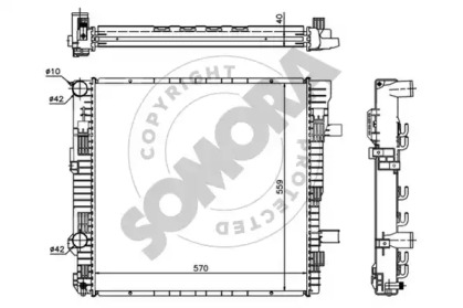 Radiator apă răcire motor