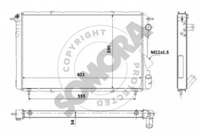 Radiator apă răcire motor