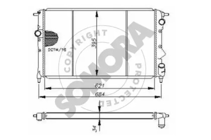 Radiator apă răcire motor