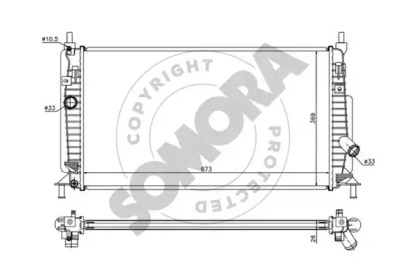 Radiator apă răcire motor