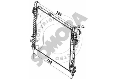 Radiator apă răcire motor