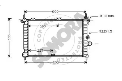 Radiator apă răcire motor