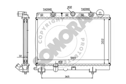 Radiator apă răcire motor