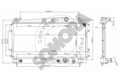 Radiator apă răcire motor