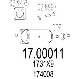 Filtru de particule / funingine, evacuare